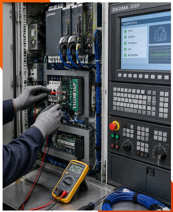 Ремонт систем ЧПУ Okuma OSP в Каменке